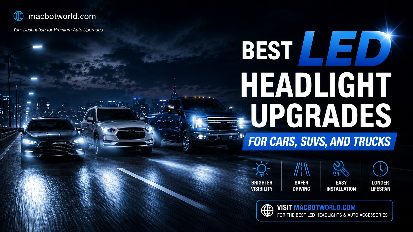 Upgrade your vehicle with high-performance LED headlights. Compare features, benefits, brightness levels, and find the best option for safer night driving.
