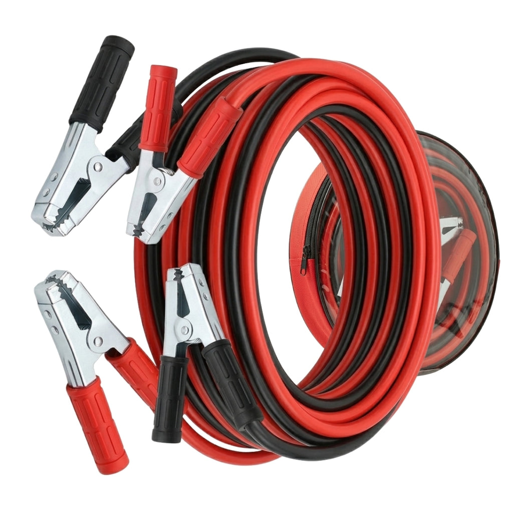 Heavy Duty Car Jumper Cable | Emergency Battery Booster Cables for Up to 3 Litre Engine Cars | High Conductivity, Tangle-Free, Durable Insulated 3 Metre Wire (Made in India)