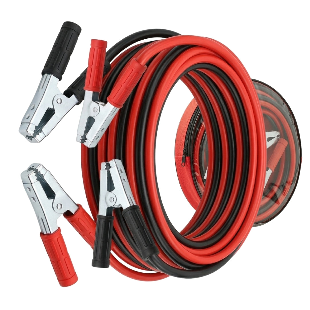 Heavy Duty Car Jumper Cable | Emergency Battery Booster Cables for Up to 3 Litre Engine Cars | High Conductivity, Tangle-Free, Durable Insulated 3 Metre Wire (Made in India)